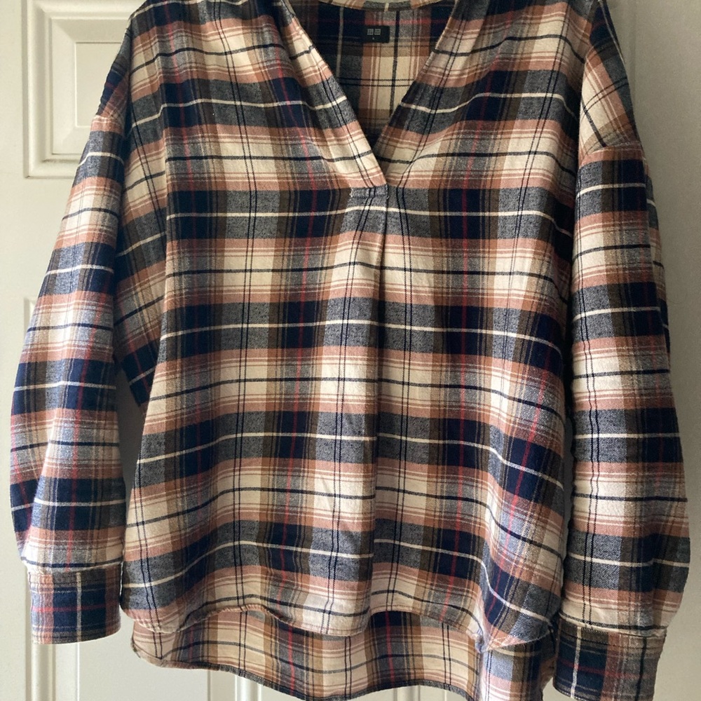 Uniqlo plaid long sleeve